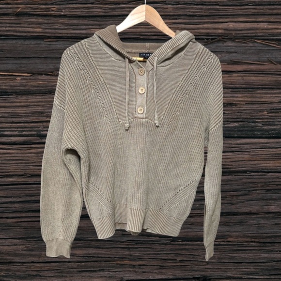 Tribal Knit Hooded Sweater - Picture 1 of 5